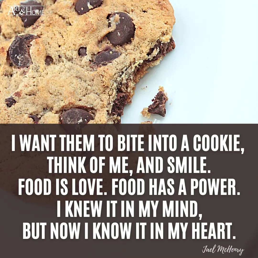 Quote About Baking Cookies | Food is Love Quote