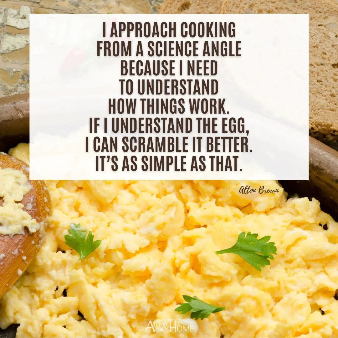 Quote About Cooking Eggs | The Science of Food Quote
