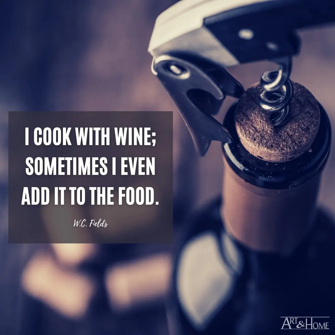 W.C. Fields Quote About Cooking With Wine