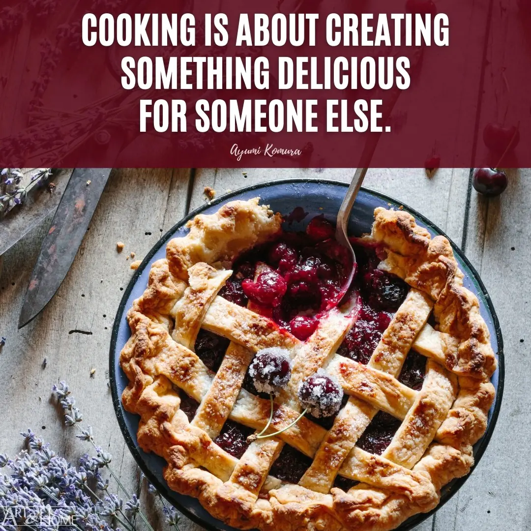 Cooking is about creating something delicious for someone else. Ayumi Komura quote.
