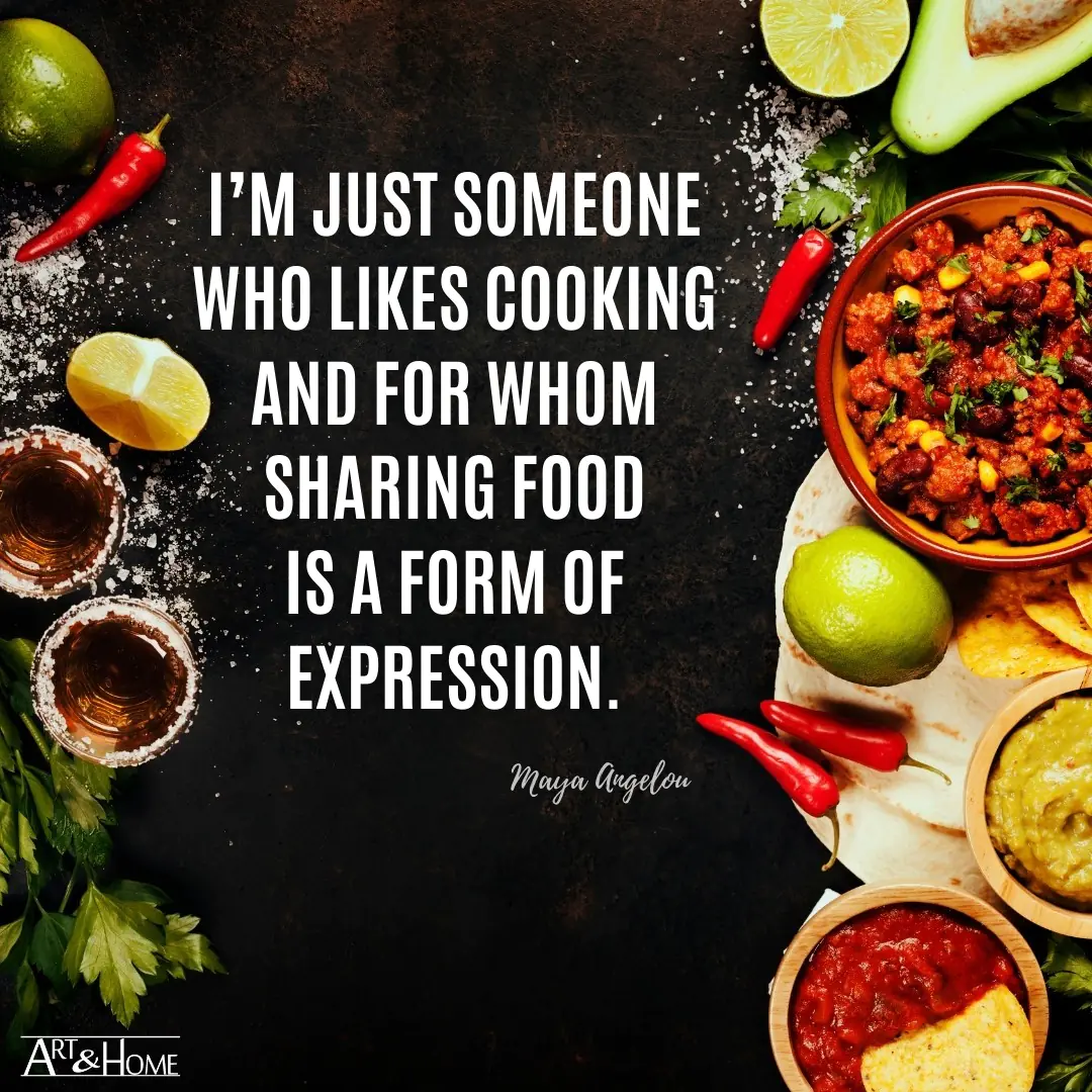 Sharing Food Maya Angelou Quote