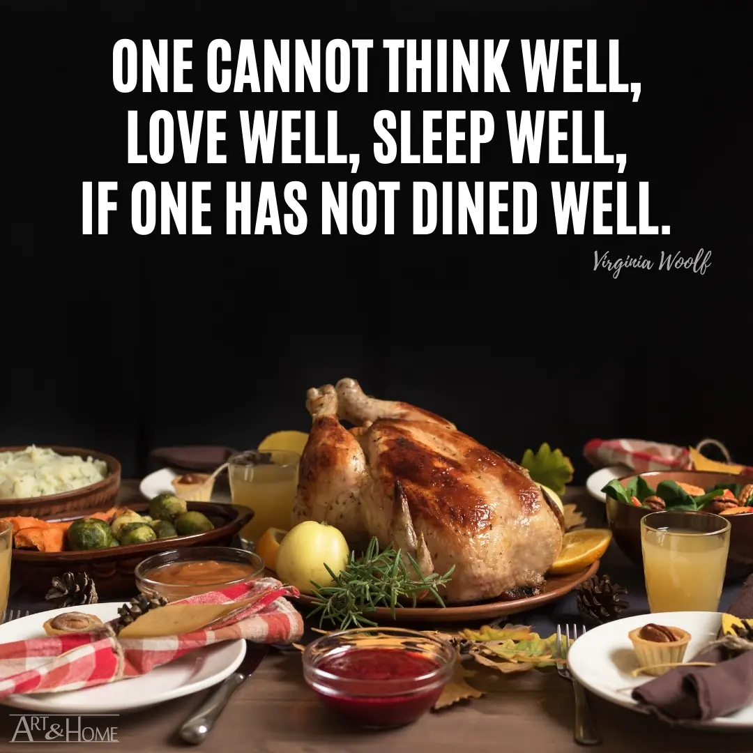 Virginia Woolf Food Quote