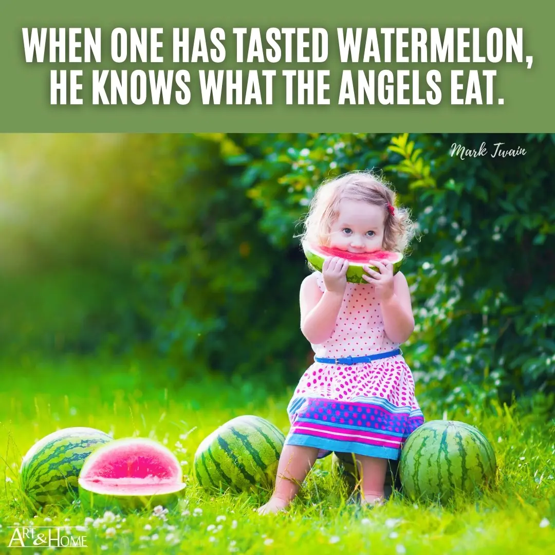 Mark Twain Quote About Watermelons 