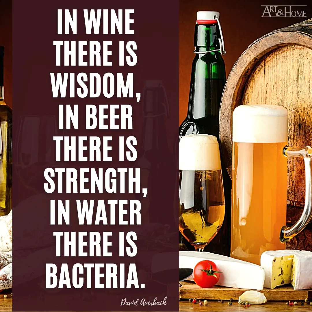 Wine Beer Water David Auerbach Quote