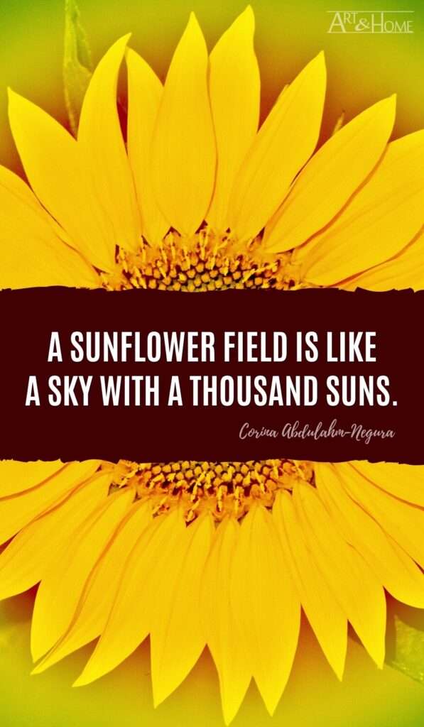 Sunflower Tapestry | Floral Sunshine for Your Walls | Art & Home