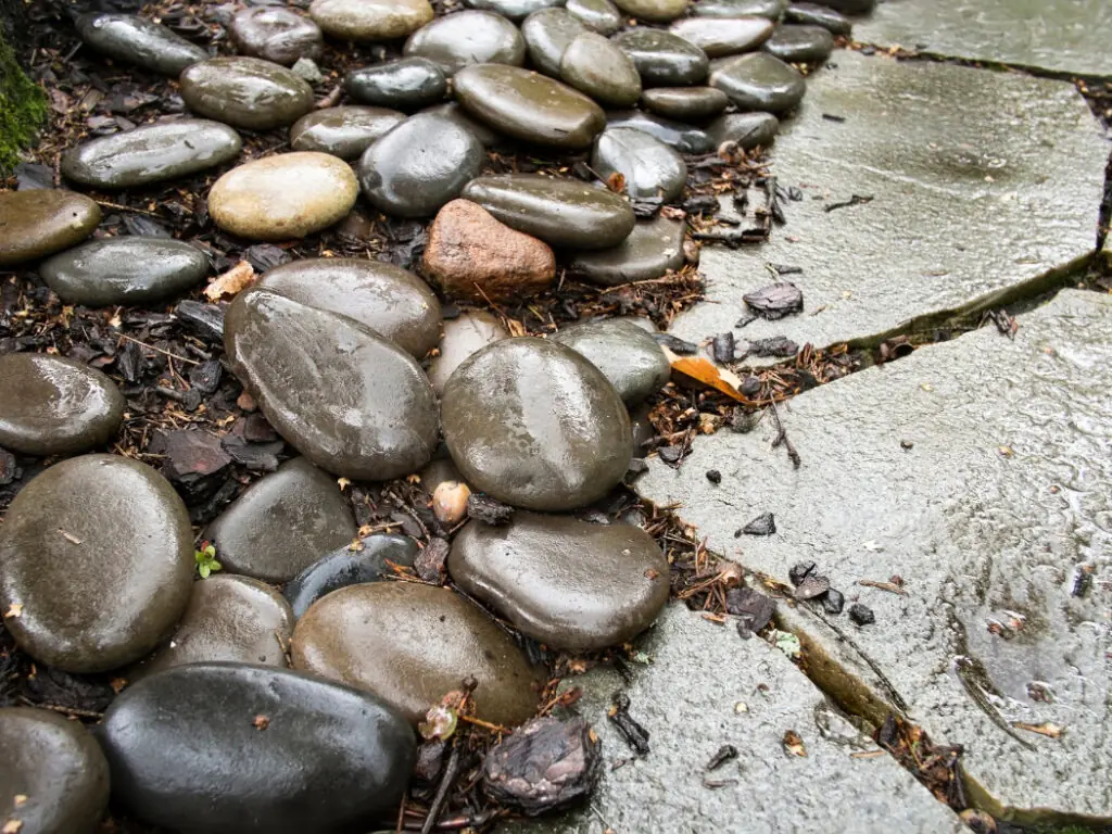 DIY Garden Tips - Create a Pebble Path