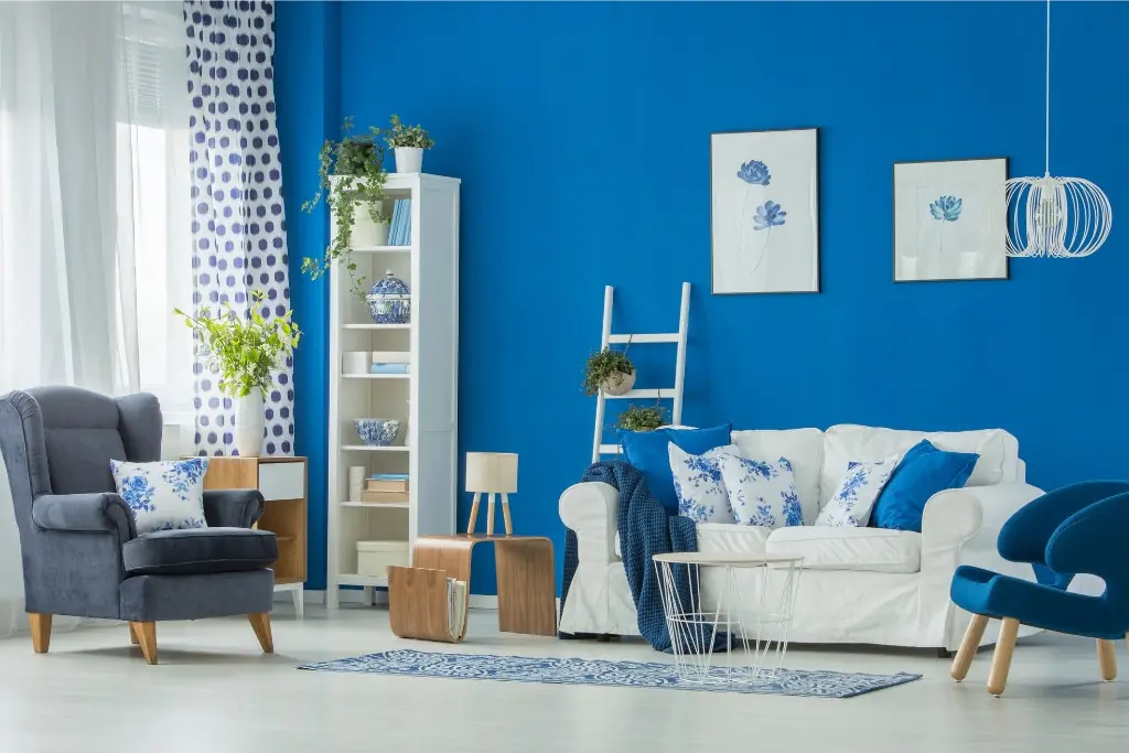 Azure Blue Living Room