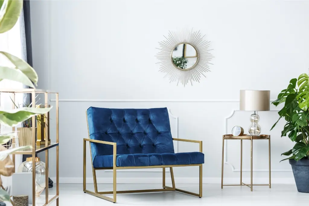 Blue & Gold Living Room Decor Ideas