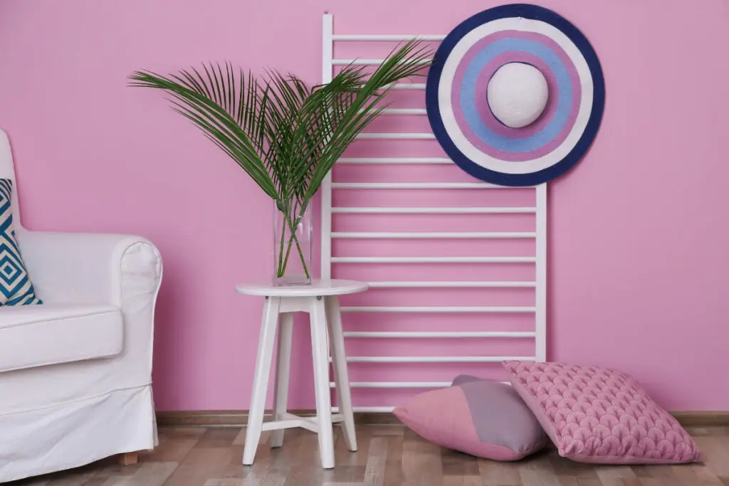 Beach Themed Pink Living Room