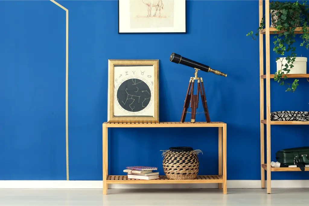 Cobalt Blue living room
