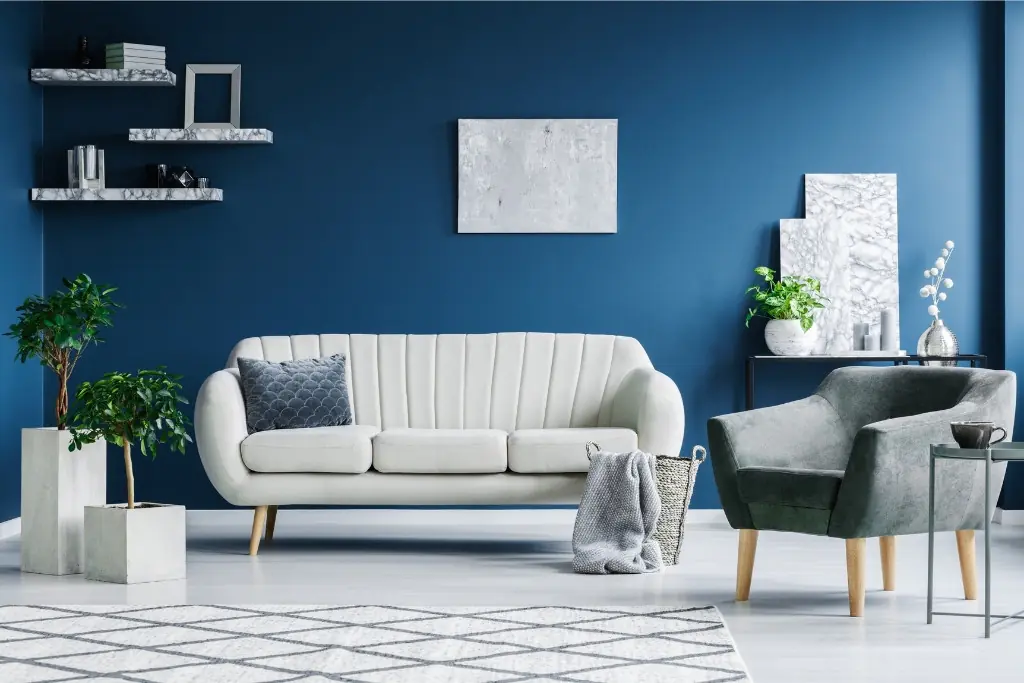 Color Psychology Blue Living Rooms