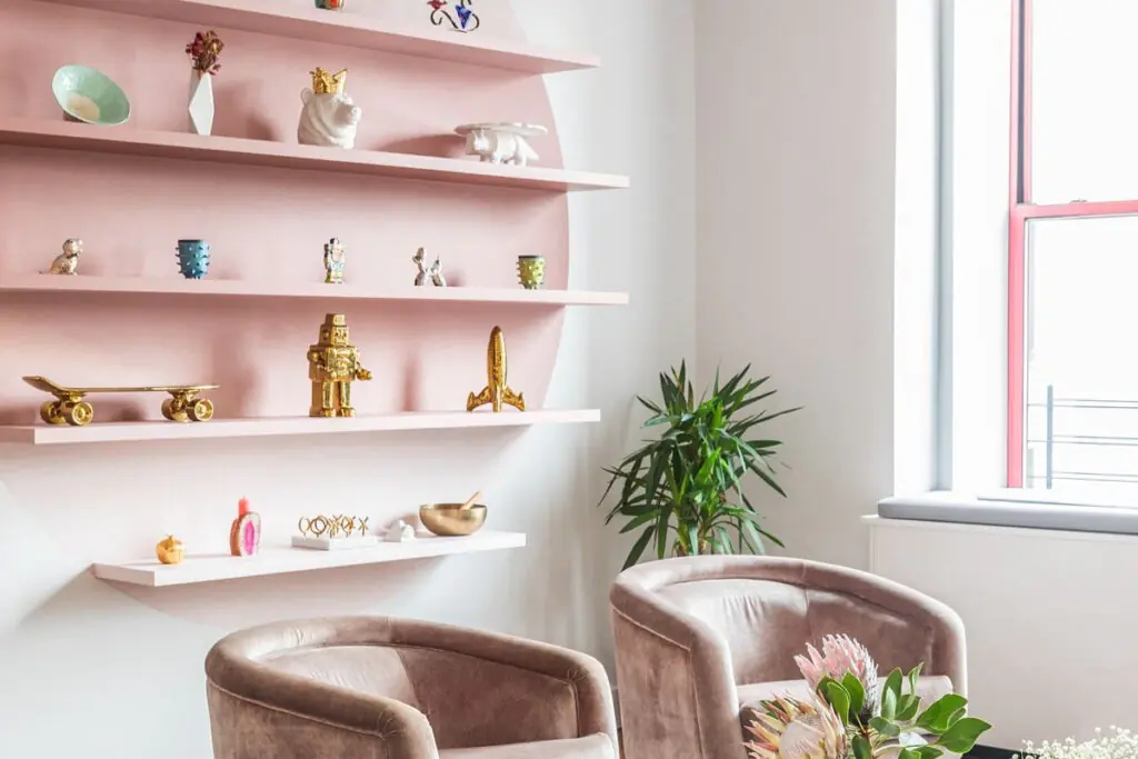 Custom Pink Wall Shelf