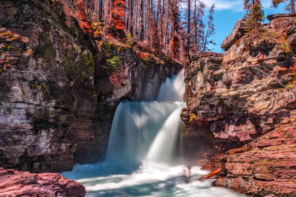 Fall Colors in St Mary & Virginia Falls