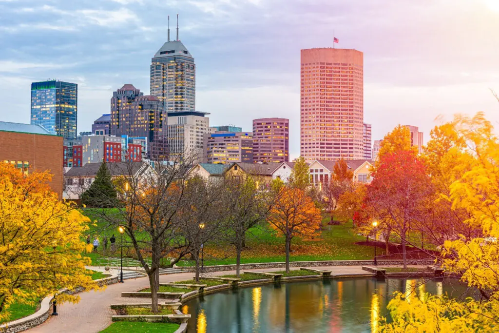 Indianapolis Indiana Fall Colors