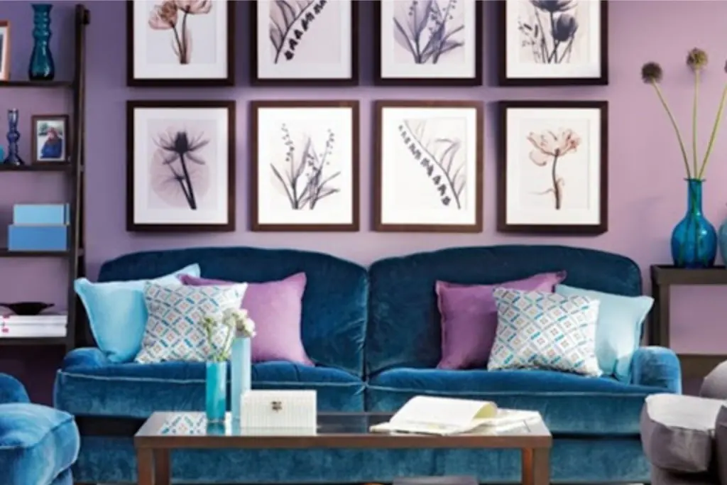 Lavender & Blue Living Room