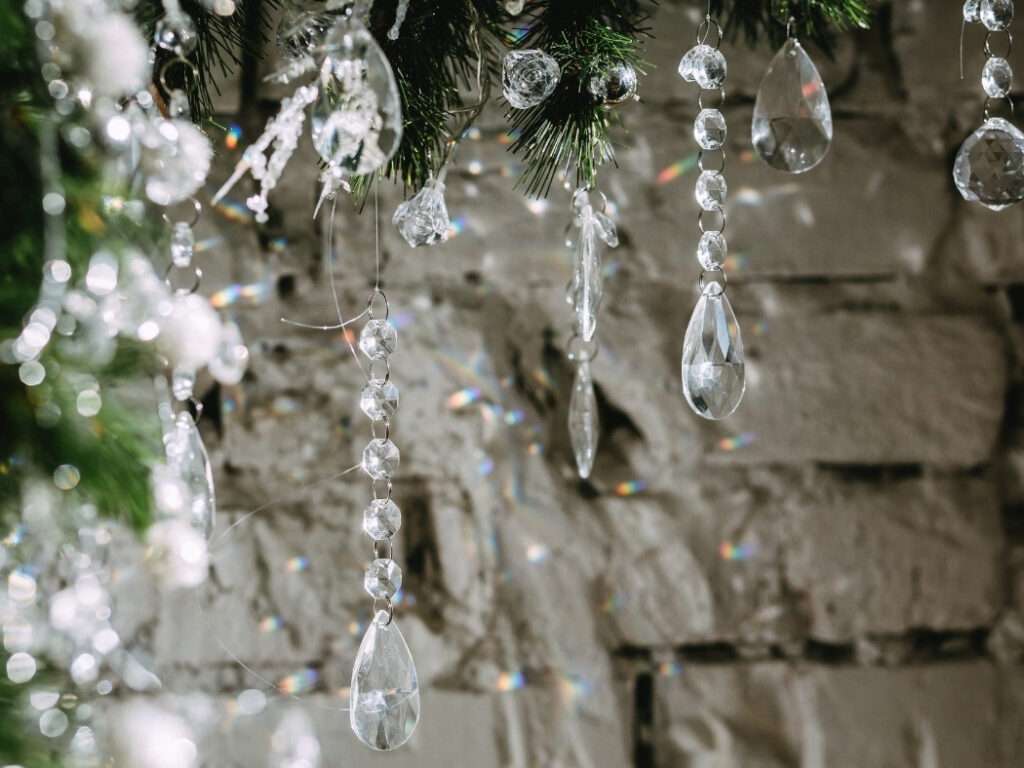 Old Chandelier Christmas Tree Ornaments