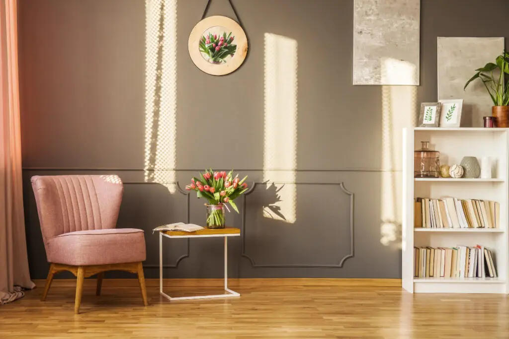 Floral Pink Living Room