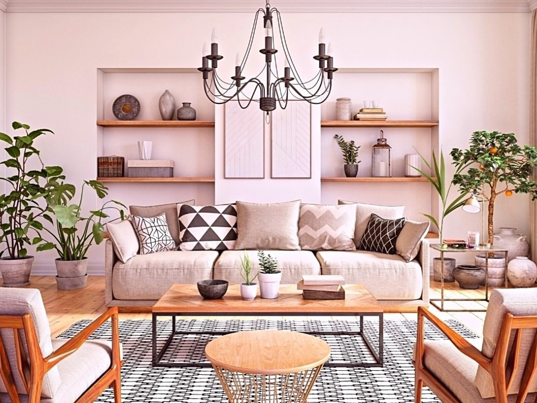 Pink Living Rooms & Decor Ideas