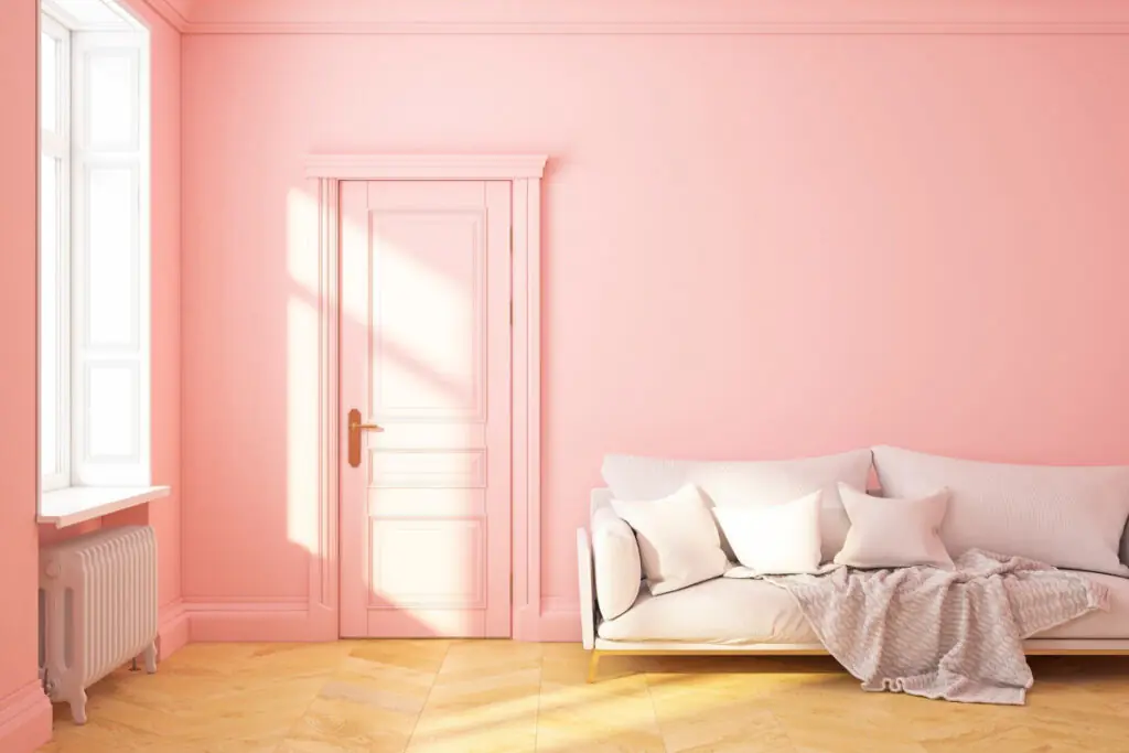 Painted Pink Walls