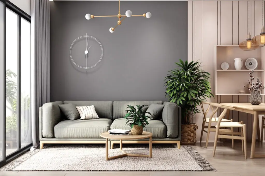 Small Pink Living Room Dining Room Combo