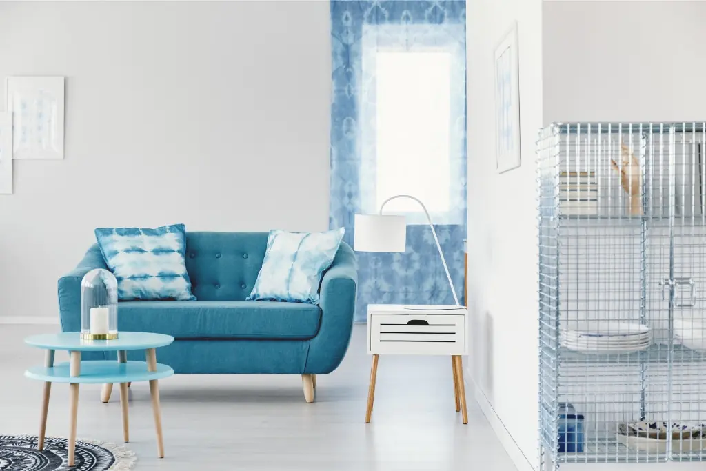 Turquoise & Blue Living Room