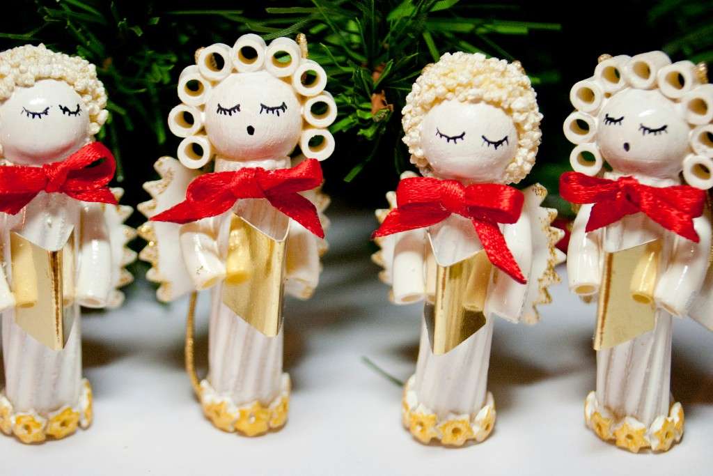 Pasta and Couscous Christmas Angels