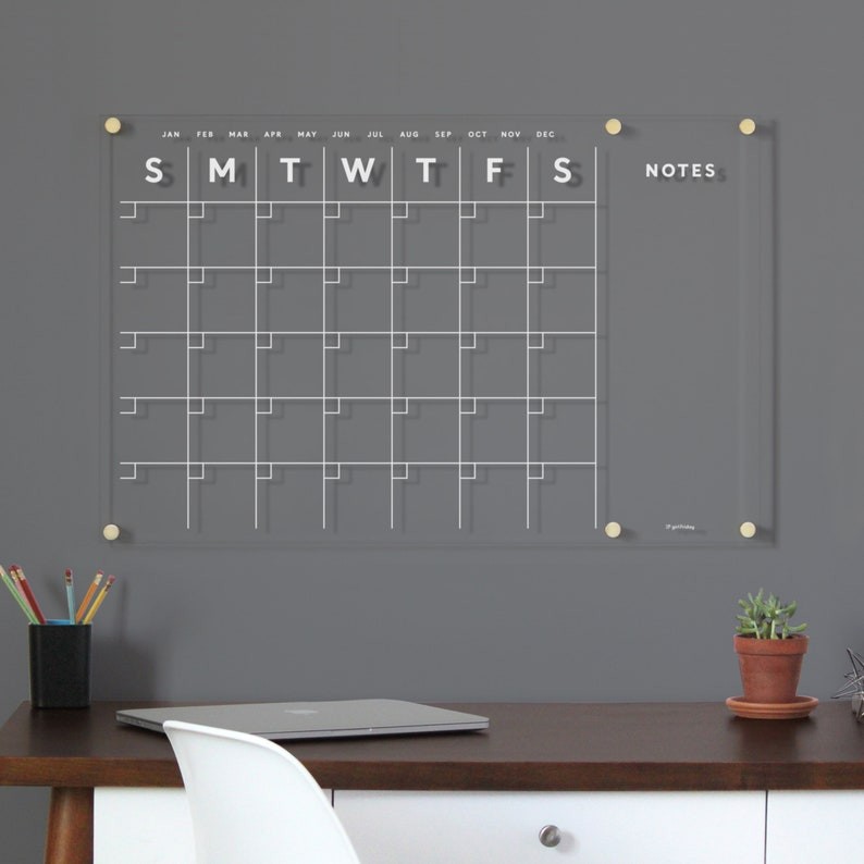 Acrylic Wall Calendar Home Office Decor