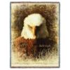 American Bald Eagle Woven Throw Blanket 7210-T