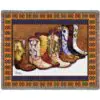Cowboy Boots Woven Throw Blanket 1911-T
