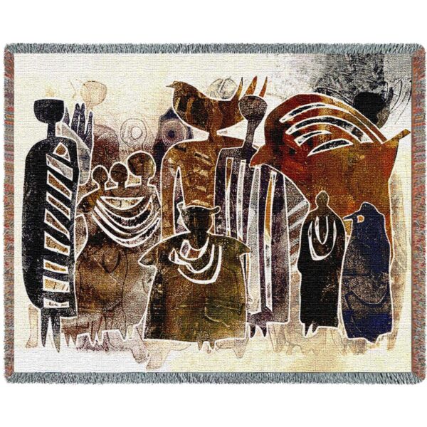 Earthmarks African Style Woven Throw Blanket 3888-T