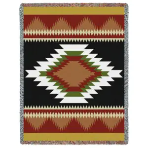 Espanola Southwest Tribal Woven Blanket 5516-T