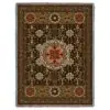 Gothic Medallion Woven Cotton Throw Blanket 5794-T