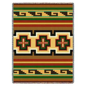 Hayat Southwest Tribal Throw Blanket 6639-T