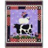 Patriotic Animals Coco Dowley Woven Throw Blanket 795-T