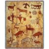 Rock Art Of The Ancientse Southwestern Blanket 6620-T