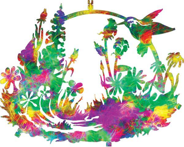Hummingbird Garden Metal Wall Art WX218