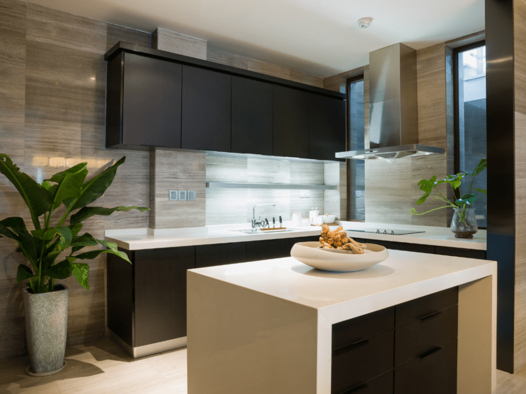 Ceramic tiles in a kitchen.
