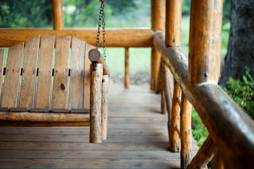Backyard Porch Swing Design Idea