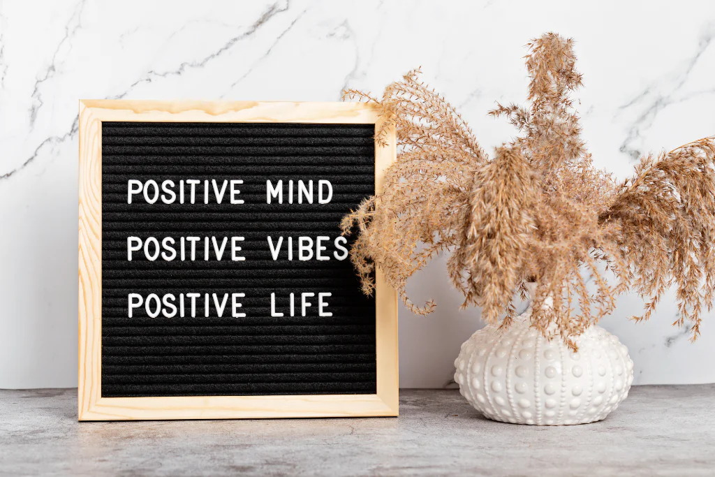 Positive Mind Vibes Life Framed Quote