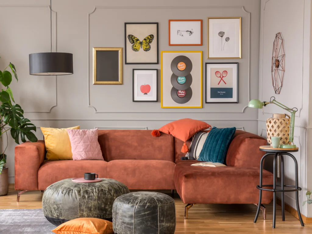 A simplified example of Maximalist Eclecticism Home Decor.